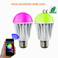 Bluetooth/WiFi RGBW 7W E27 LED Bulb